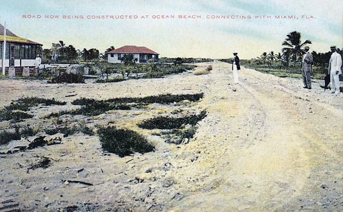 Miami Beach - Road now beng constructed at Ocean Beach 01