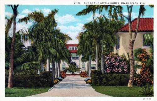 Miami Beach - One of the lovely homes
