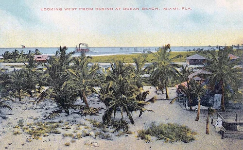 Miami Beach - Looking west from Casino at Ocean Beach
